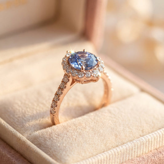 Elegant Blue Sapphire Ring