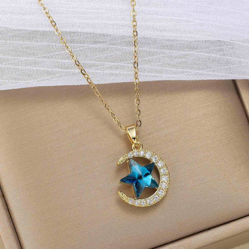 Elegant Blue Star Necklace