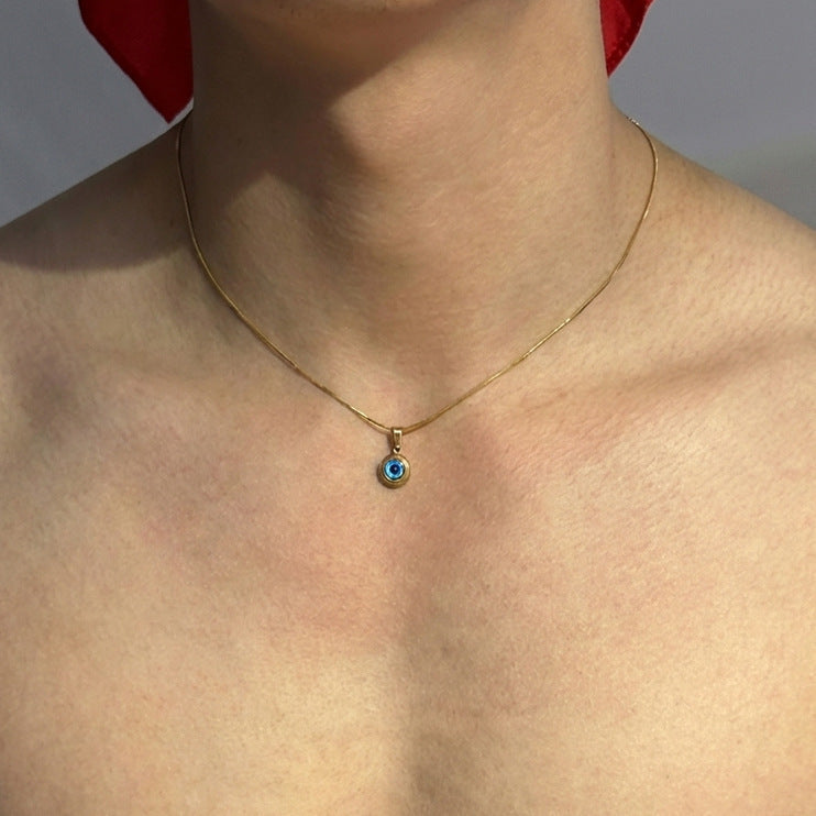 Elegant Blue Topaz Necklace