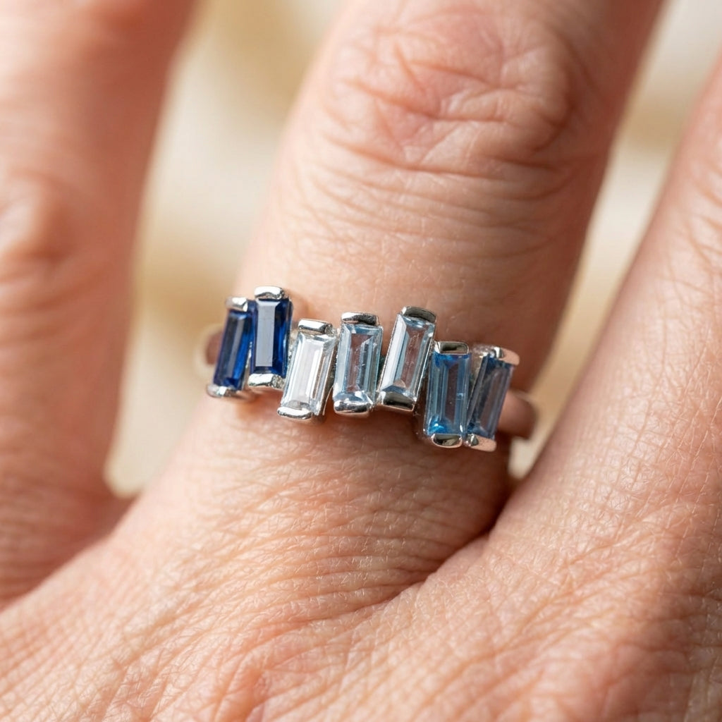 Blue Zirconia Ring