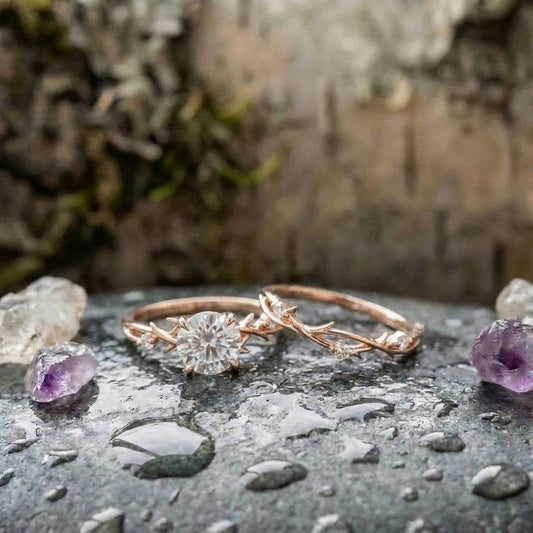 Elegant Branch Diamond Ring