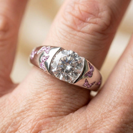 Butterfly Diamond Ring