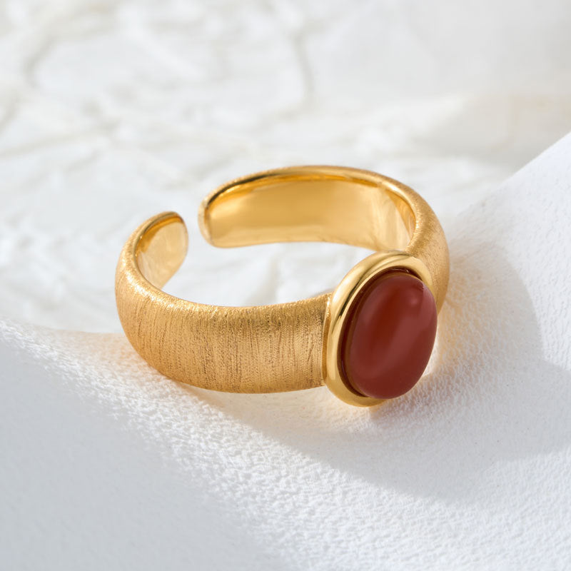 Elegant Carnelian Ring