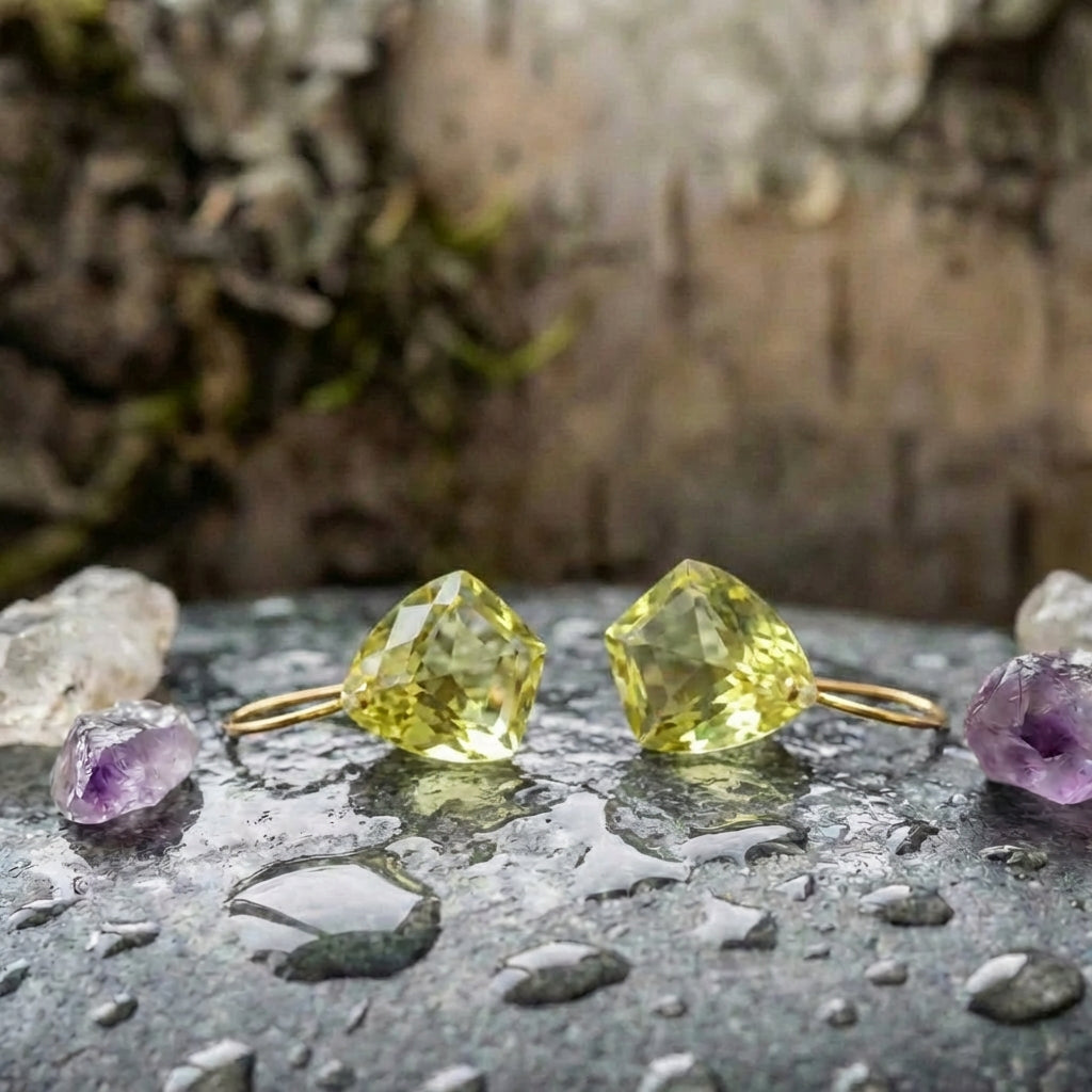Elegant Citrine Drop Earrings