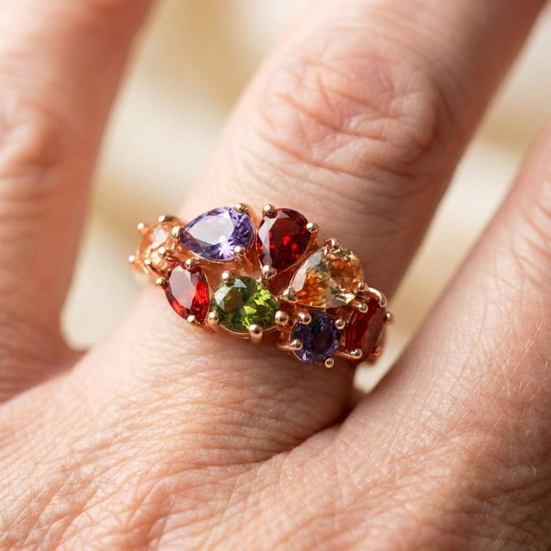 Colorful Zirconia Ring