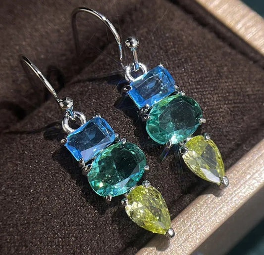 Elegant Crystal Dangle Earrings