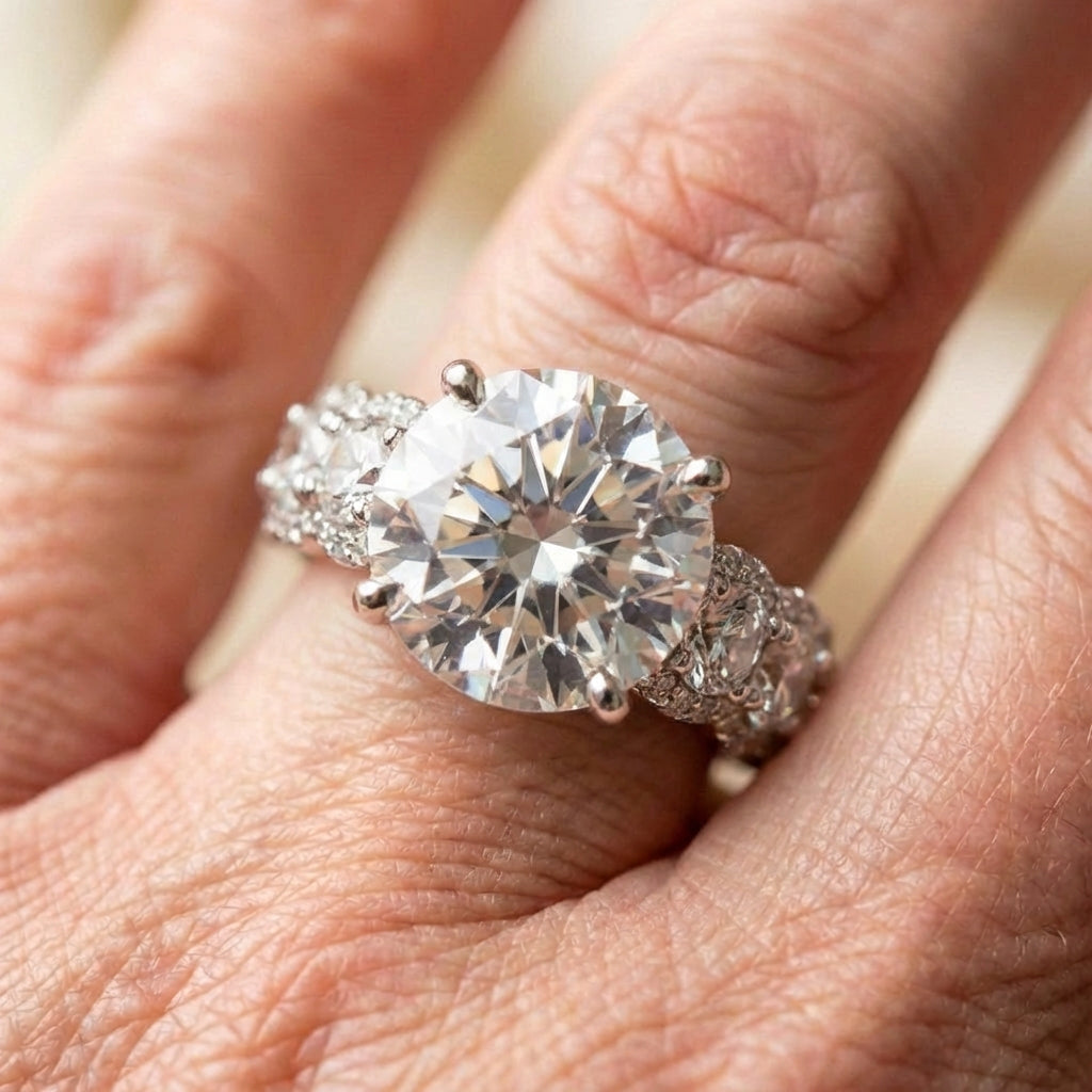 Crystal Engagement Ring
