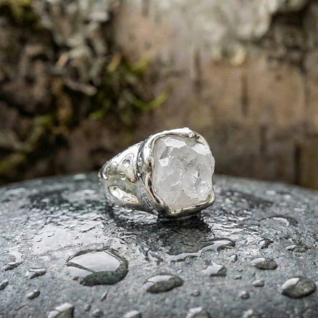 Elegant Crystal Quartz Ring