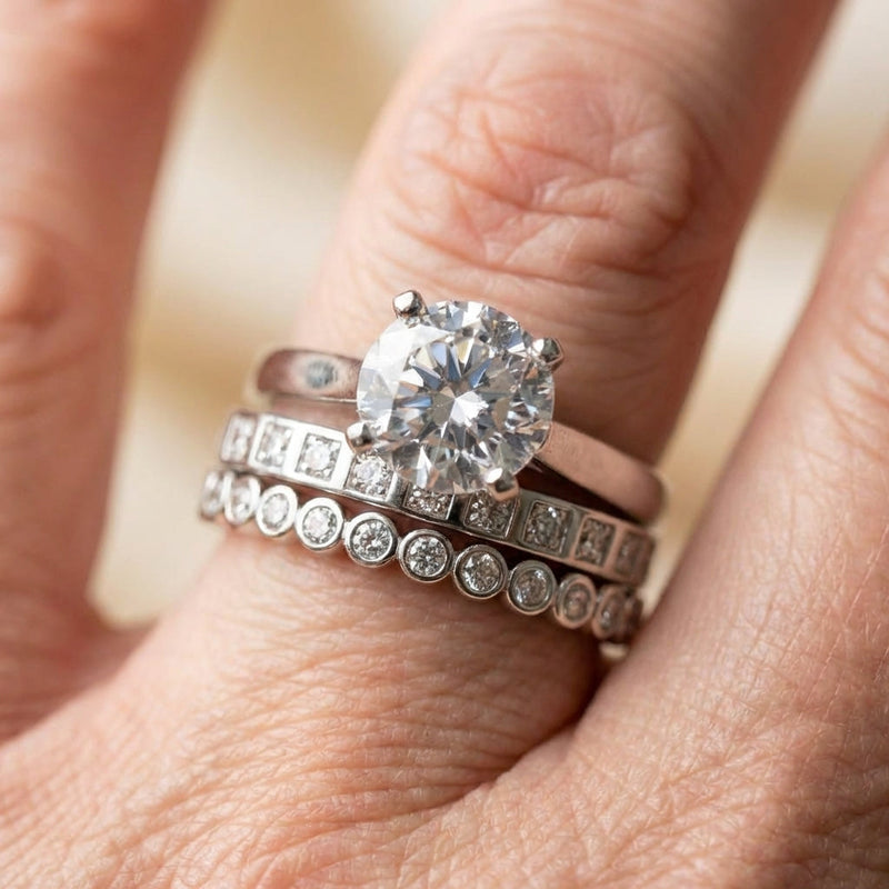 Crystal Ring Set