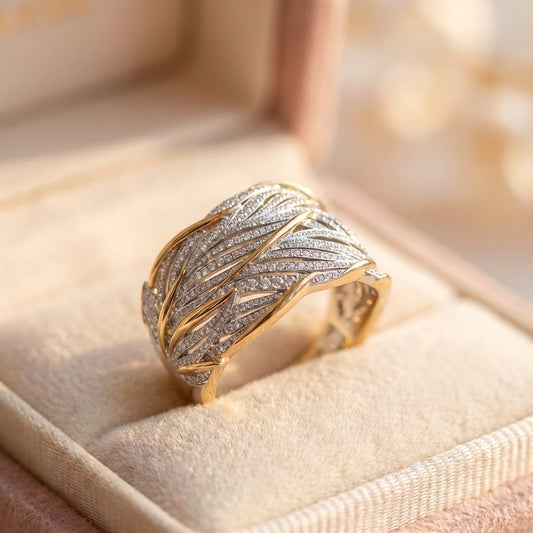 Elegant Crystal Statement Ring