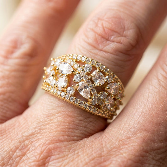 Crystal Statement Ring