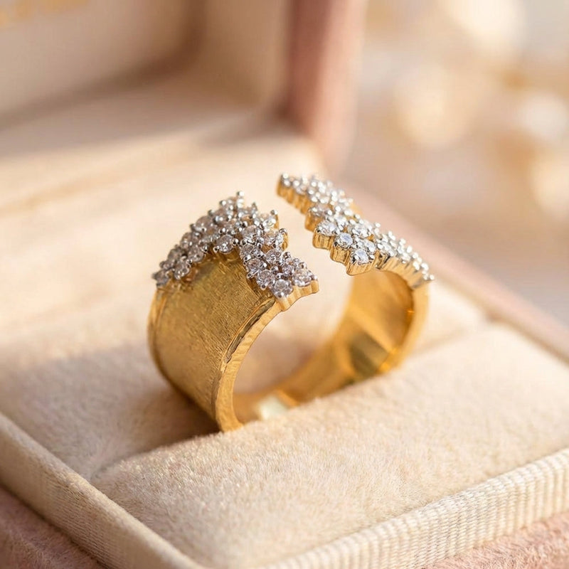 Elegant Crystal Statement Ring