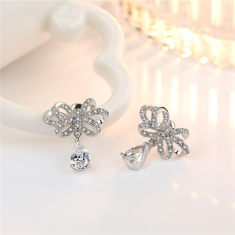 Elegant Crystal Teardrop Dangle