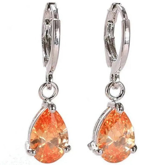 Elegant Crystal Teardrop Earrings