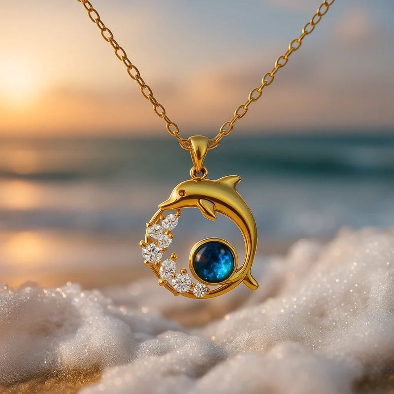 Elegant Dolphin Necklace
