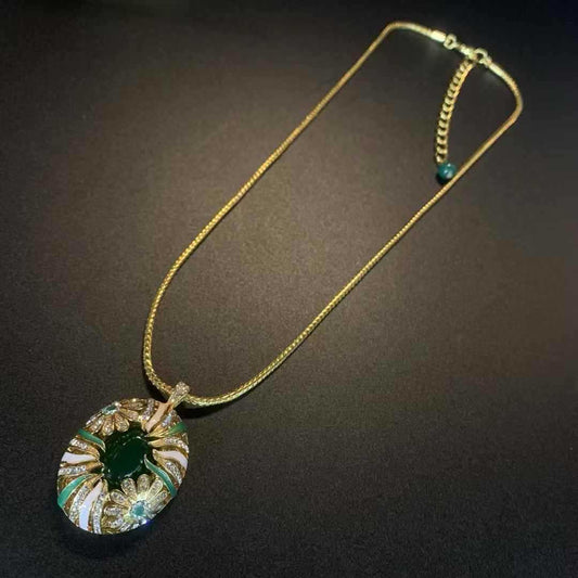Elegant Emerald Necklace