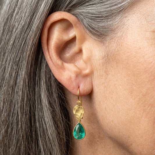 Emerald Teardrop Earrings