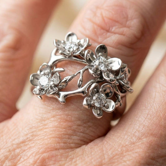 Flower Crystal Ring