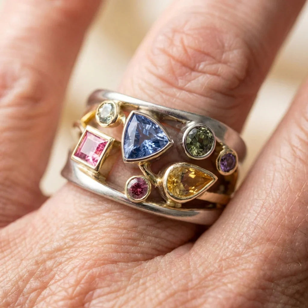 Elegant Gemstone Statement Ring
