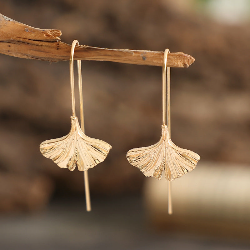 Elegant Ginkgo Earrings