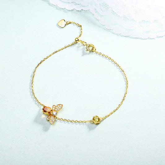 Elegant Gold Bee Bracelet