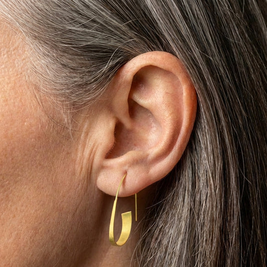 Gold Spiral Earrings