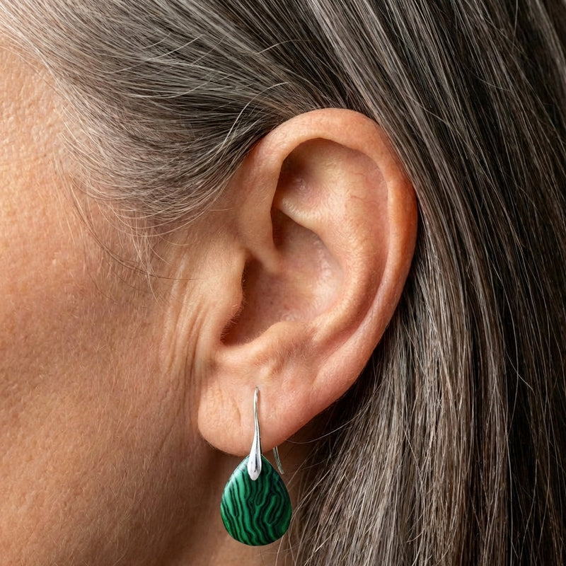 Green Agate Earrings