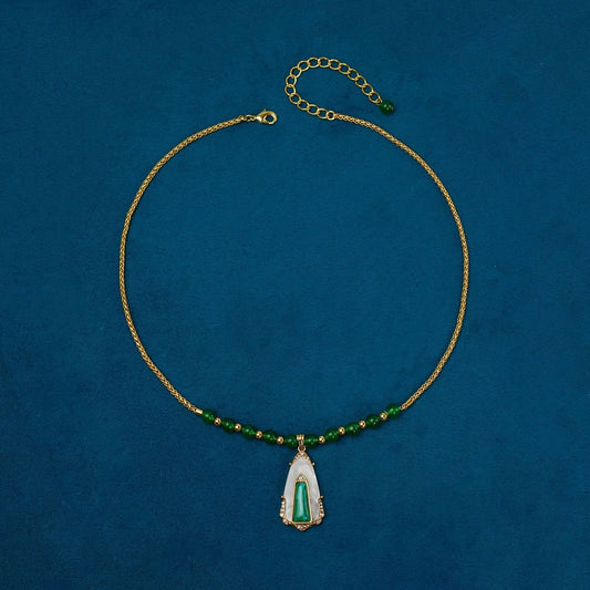 Elegant Green Jade Necklace