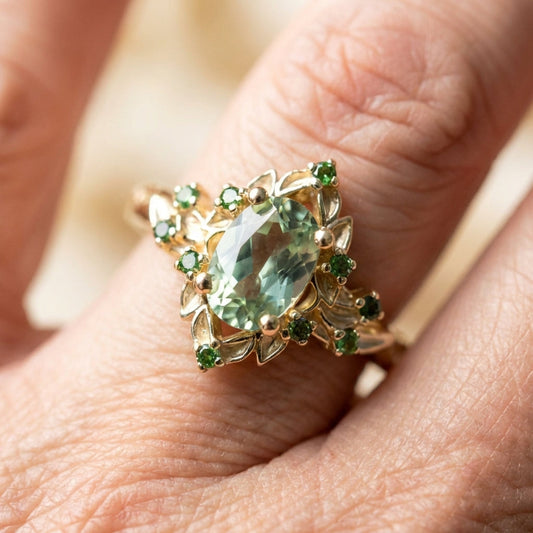 Green Spinel Ring