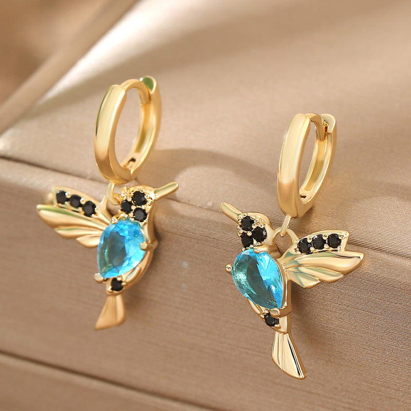 Elegant Hummingbird Earrings