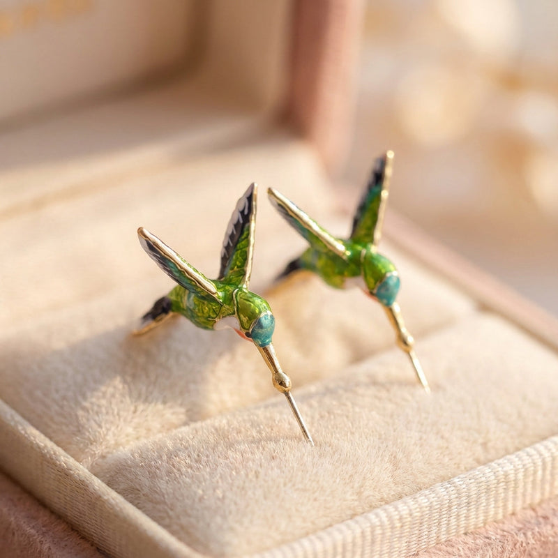 Elegant Hummingbird Earrings