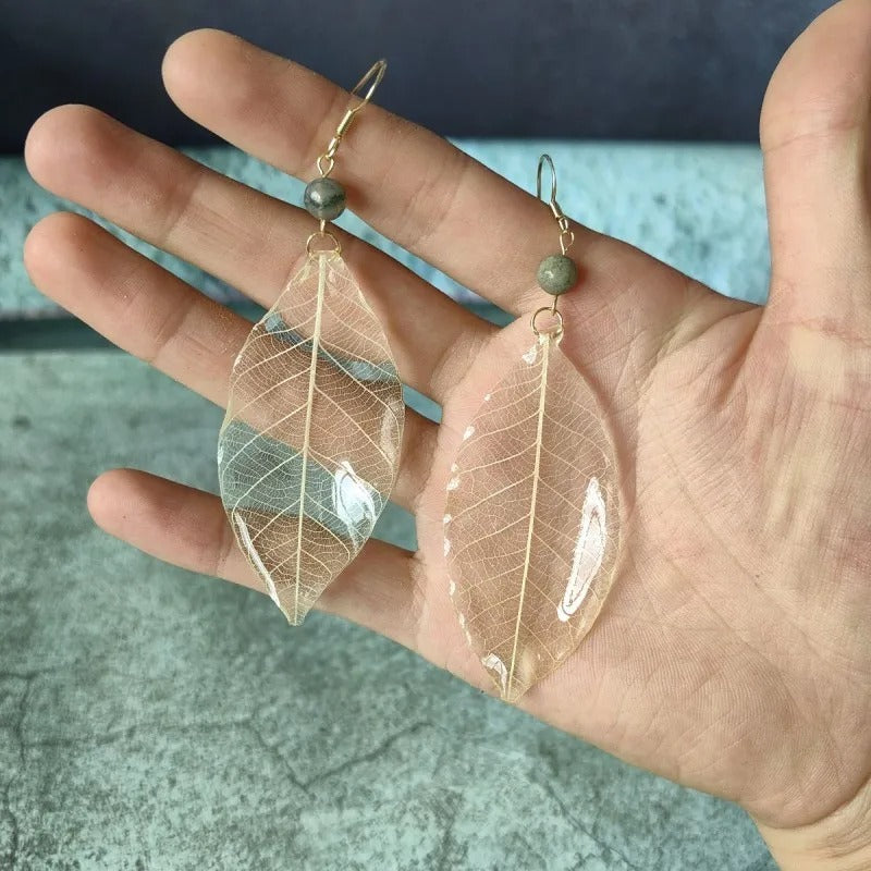 Elegant Leaf Drop Earrings