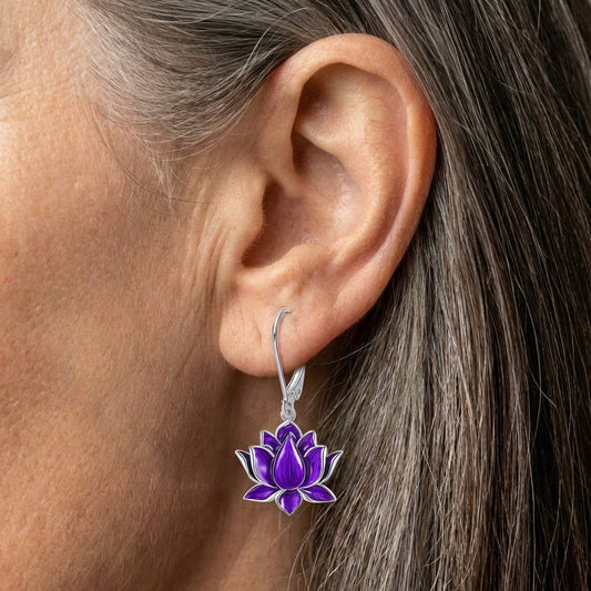 Lotus Flower Earrings