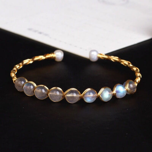 Elegant Moonstone Bracelet