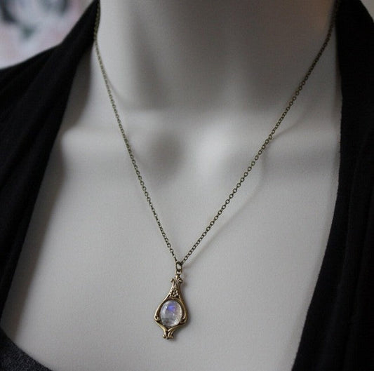 Elegant Moonstone Necklace