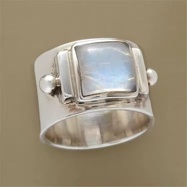 Elegant Moonstone Statement Ring