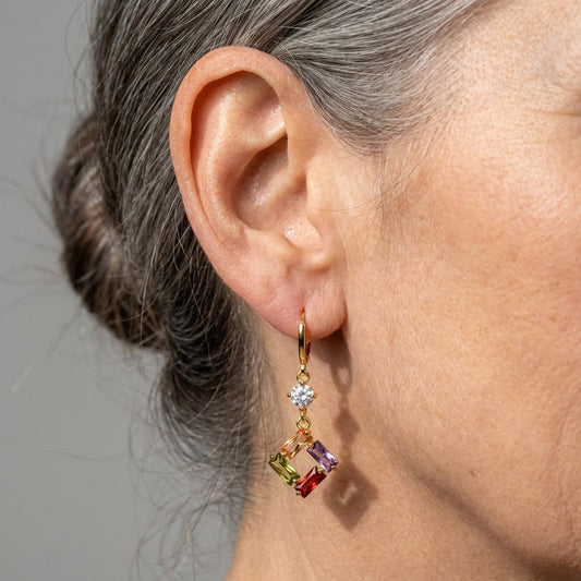 Multicolor Stone Earrings