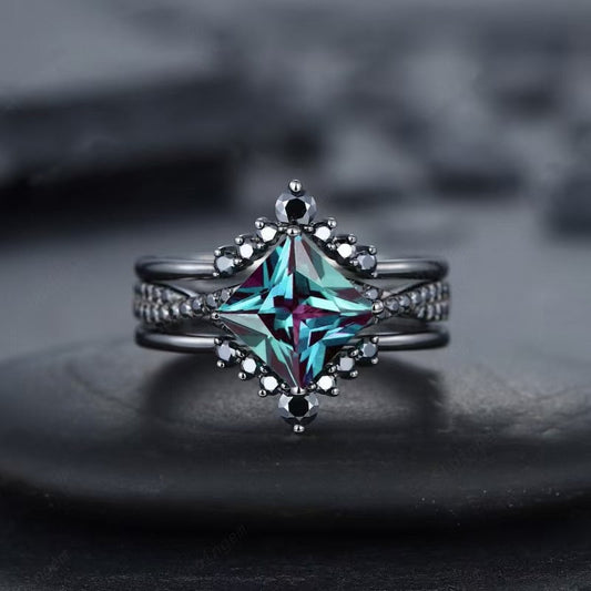 Elegant Mystic Topaz Ring