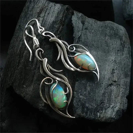 Elegant Opal Drop Earrings