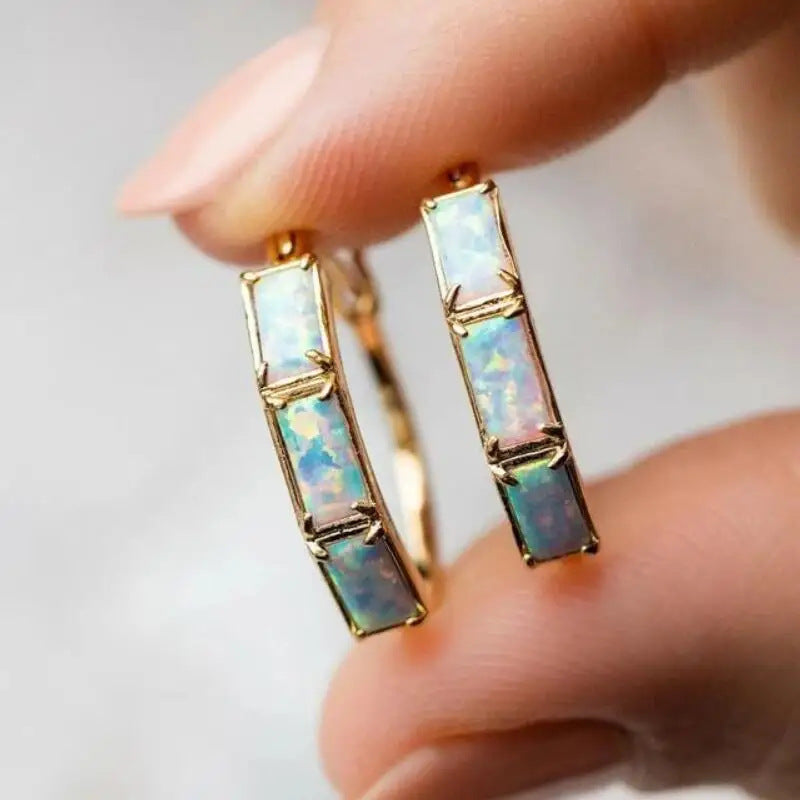 Elegant Opal Earrings