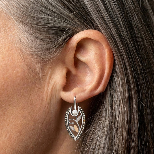 Pearl Flower Earrings
