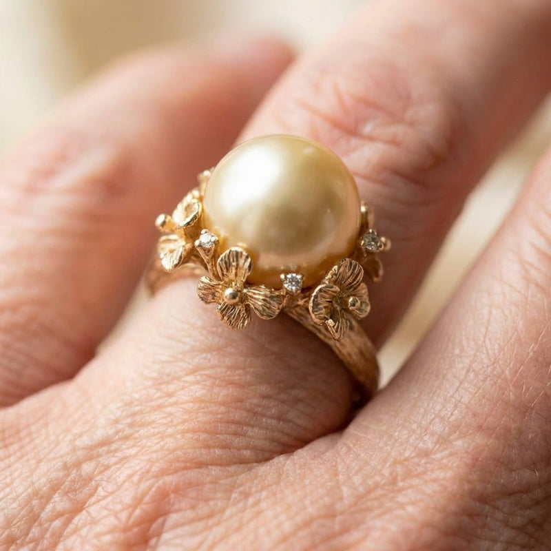 Pearl Flower Ring