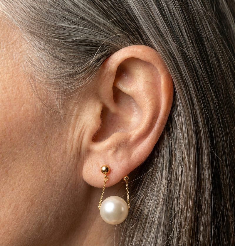 Pearl Pendant Earrings