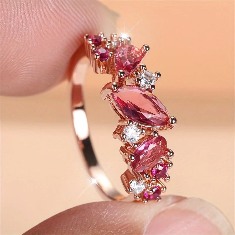 Elegant Pink Tourmaline Ring