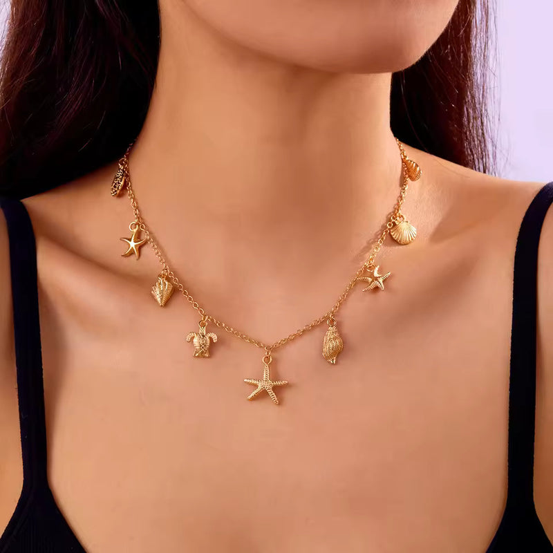 Elegant Sea Charm Necklace