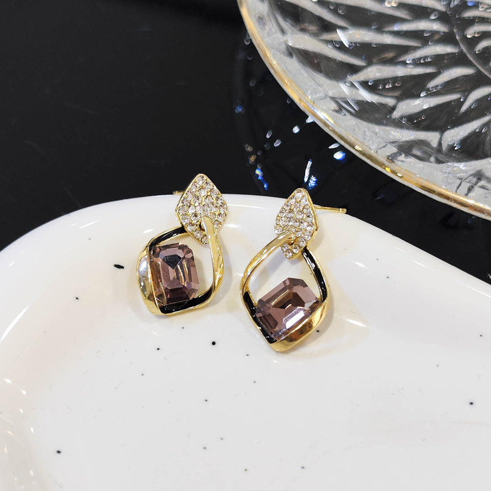 Elegant Smoky Quartz Earrings