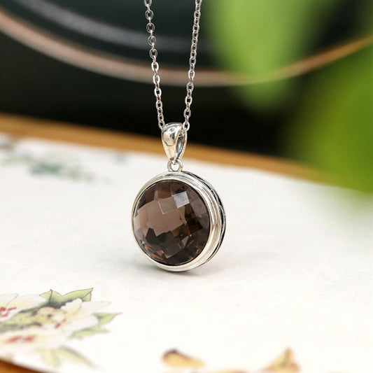 Elegant Smoky Quartz Necklace