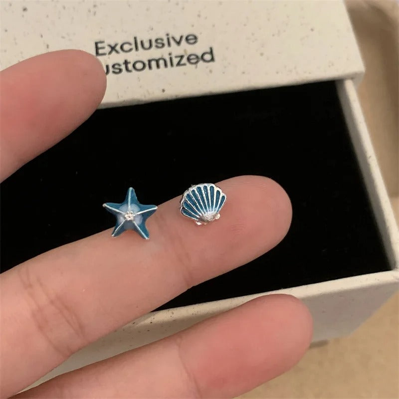 Elegant Starfish Shell Earrings