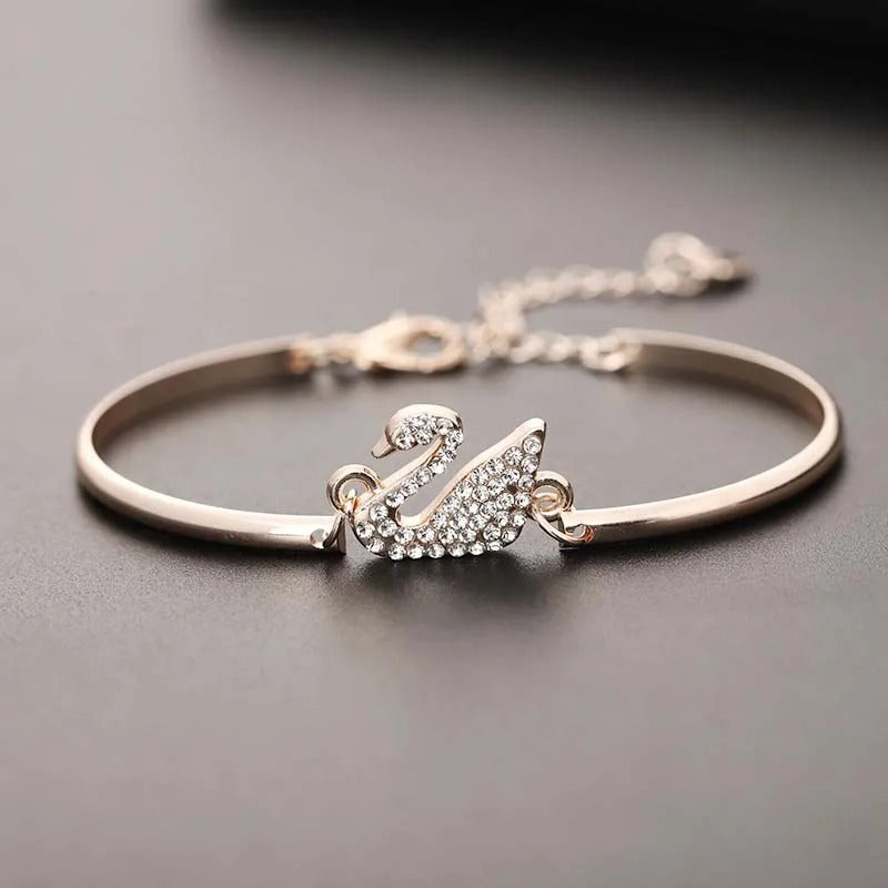 Elegant Swan Bracelet