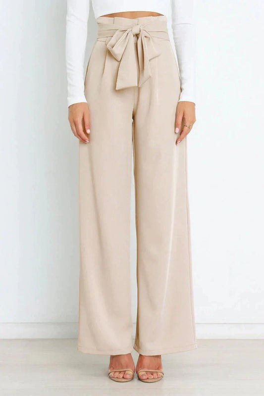 CD | Pantaloni eleganți cu curea pentru femei